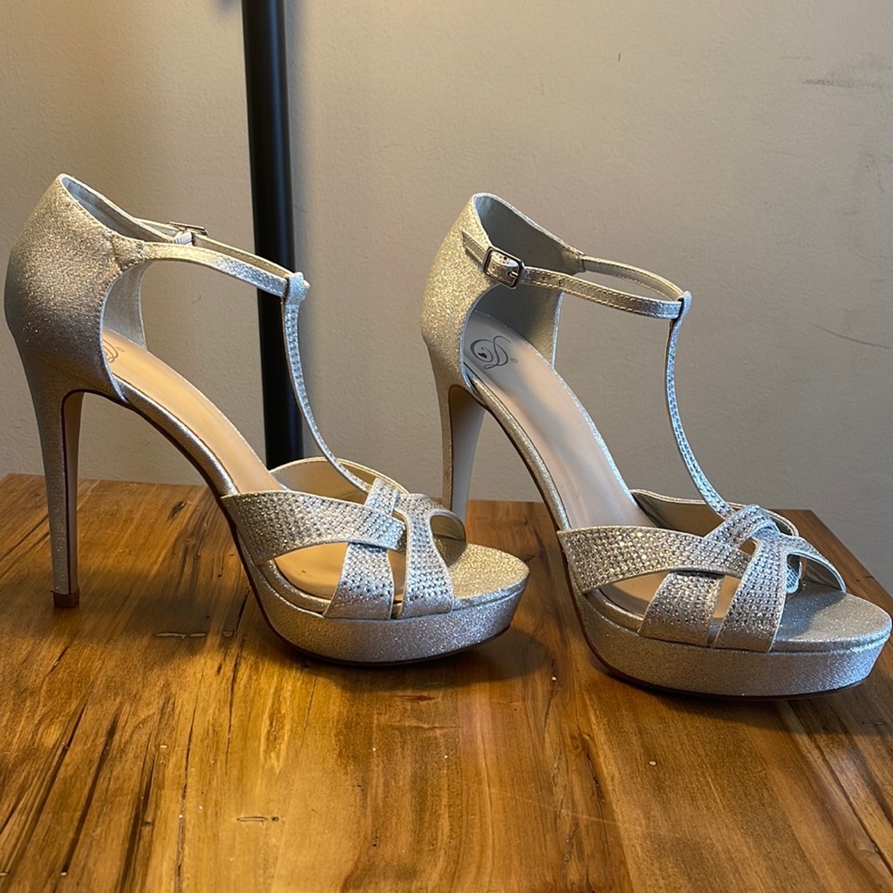 Diamond studded stilettos